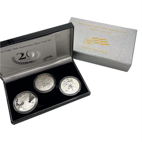 United States Mint 2006 American Eagle 20th Anniv Coin Set