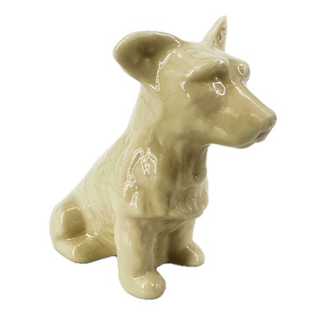 Vintage Belleek Porcelain Scottish Terrier Figurine