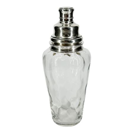 Hawkes Sterling & Crystal Cocktail Shaker