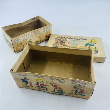 Vintage Mother Goose Shoe Boxes