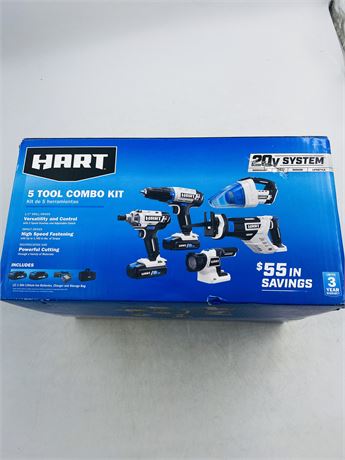 New Hart 5 Tool Combo Kit