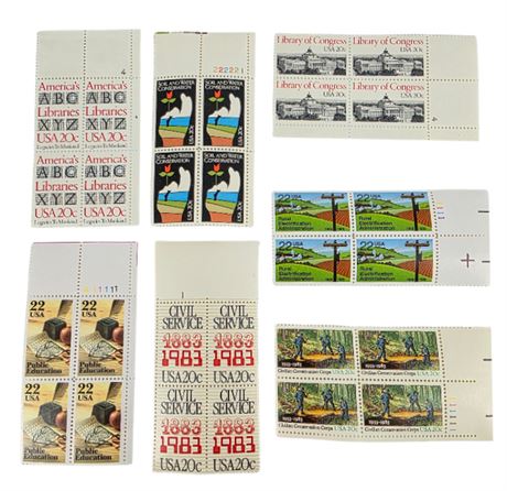 Lot of Plate Block & Block Stamps