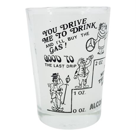 Vintage Canada Souvenir Novelty Alcoholics Unanimous Shot Glass