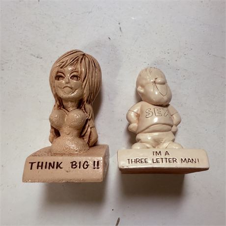 Adult Themed Paperweight Figurines