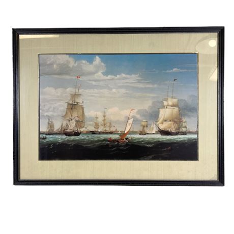 Fitz Hugh Lane "Boston Harbor, 1853" Art Print