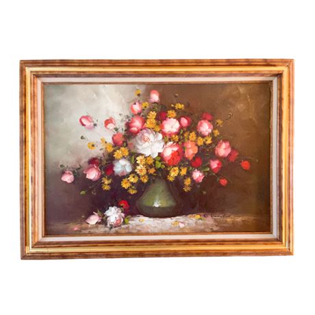 O'Donohue 1970's Flora Still Life Oil Painting