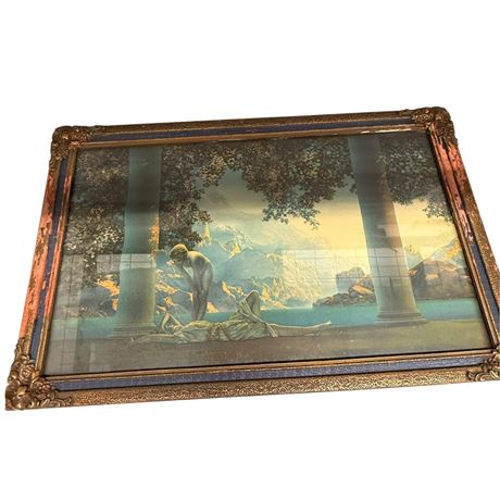 Antique Maxfield Parrish Framed Lithograph Print
