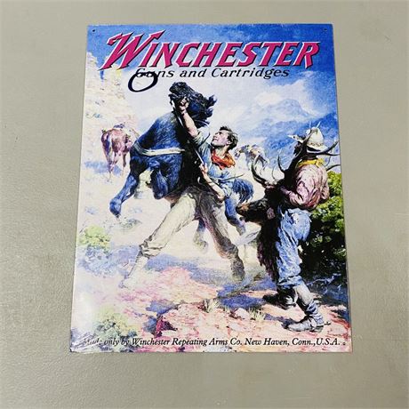 12.5x16” Winchester Metal Sign