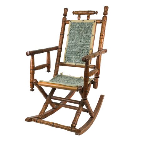 Antique Victorian Era Eastlake Child/ Doll Rocking Chair