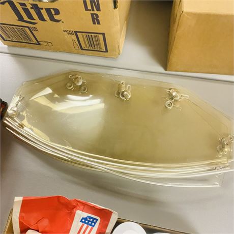 7 NOS Folding Bubble Shields
