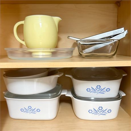 Cabinet Lot of Assorted Corningware