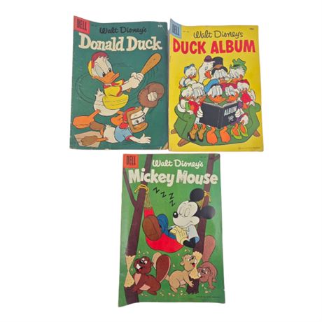 1956-1957 Lot of Disney Comic Books