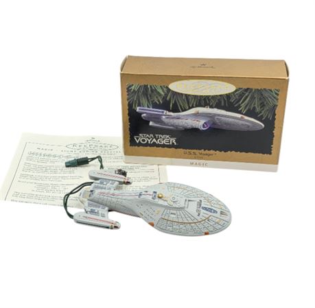 1996 Star Trek Voyager, U.S.S. Voyager Ornament, Hallmark