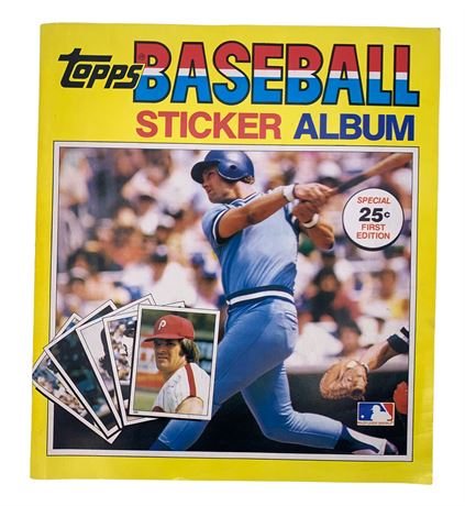 Full 1981 TOPPS Baseball Sticker Album of 1980 Players