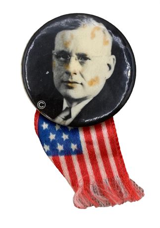 Political Alf Landon Vintage Presidential Campaign Pinback Button