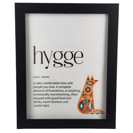 Framed Hygge Fox Print