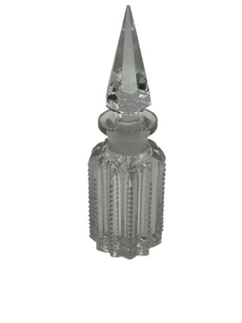 Cut glass crystal perfume bottle