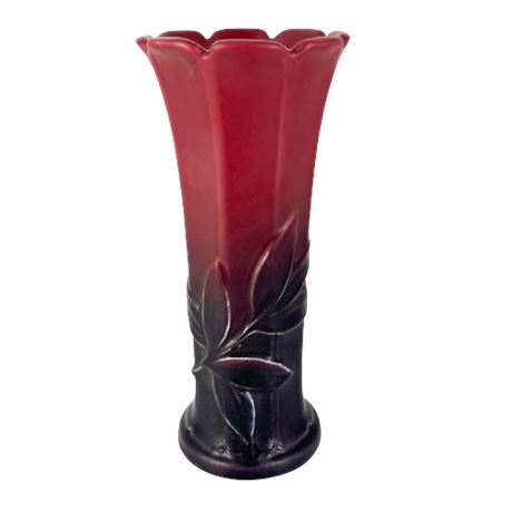 Weller Mulberry Fluted Vase