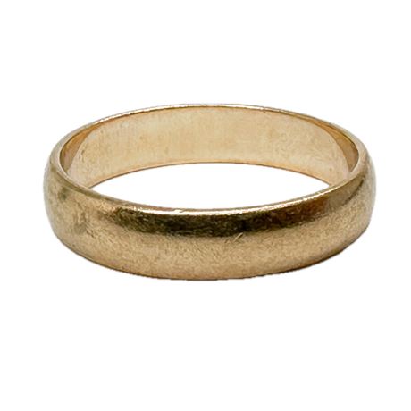 10K Yellow Wedding Band