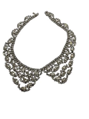 Vintage rhinestone collar necklace