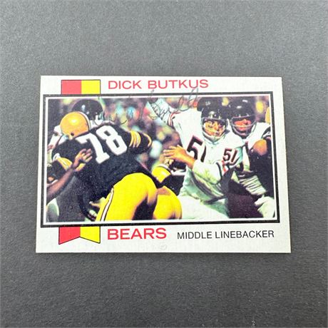 Dick Butkus Signed Card