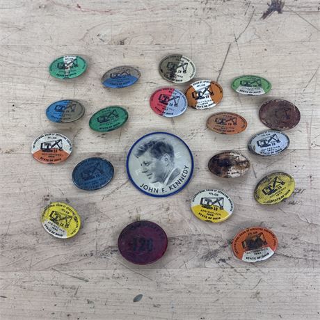 JFK, AFL-CIO and More Pins