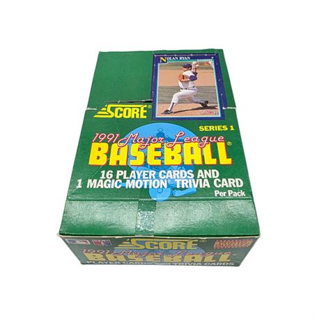 1991 Score Baseball Cards Series 1