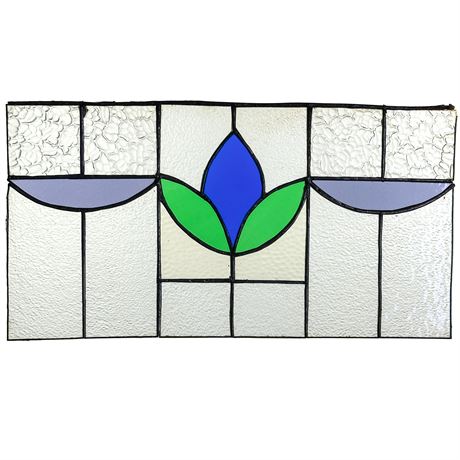 Vintage 1930s Renovated Stained Glass Window