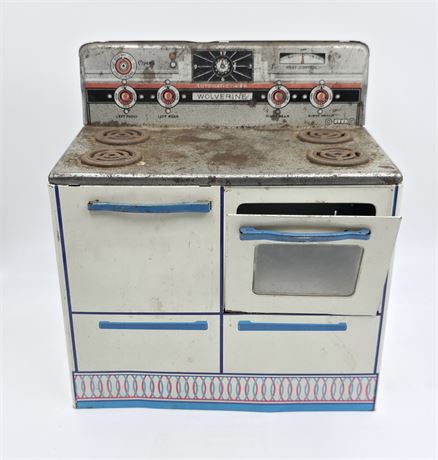 Vintage Child's Wolverine Tin Oven