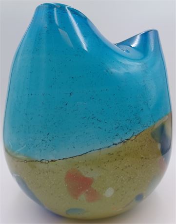 Wild decorative colorful huge ocean Seascape vase