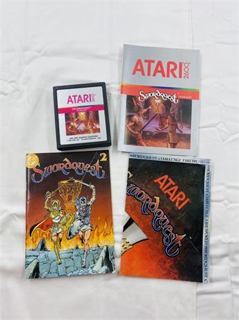 Atari Swordquest w/ Map, Manual + More