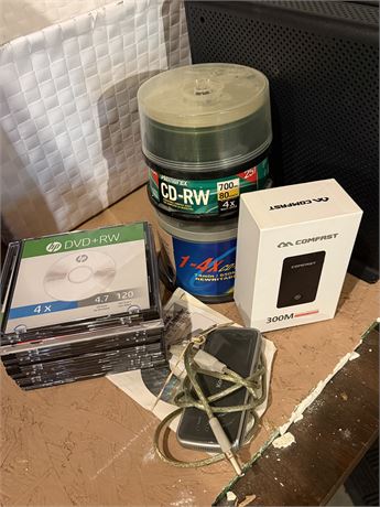 DVD Cases, Compact Computer CD, Kodak Card Reader &