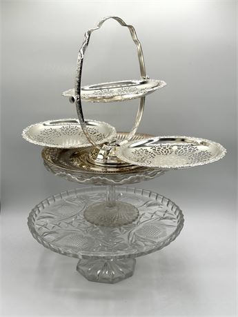 Silver Plate & Cake Stands