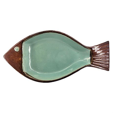 Mid-Century Louisville Pottery "Country Fare" Fish Platter