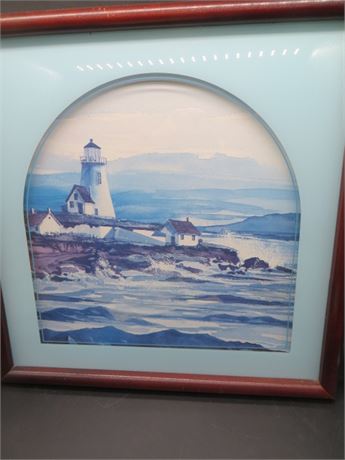 Watercolor Sea-scape Picture