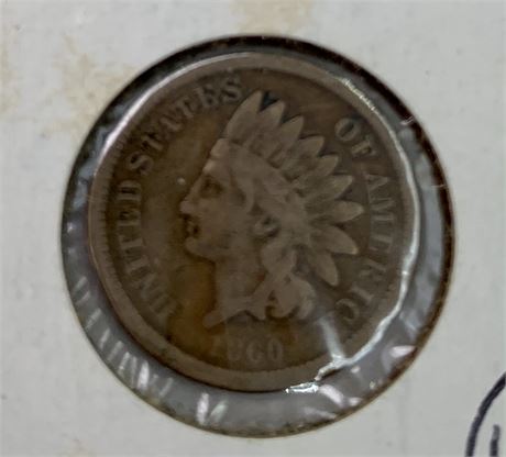 1860, 1862, 1863, 1864, 1898, 1906 Indian Head Penny Coins