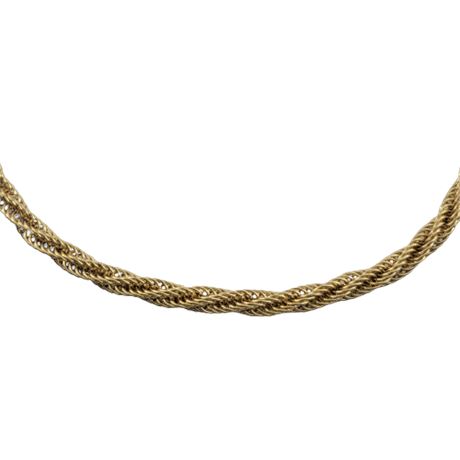 14K Gold Peruvian Rope Necklace