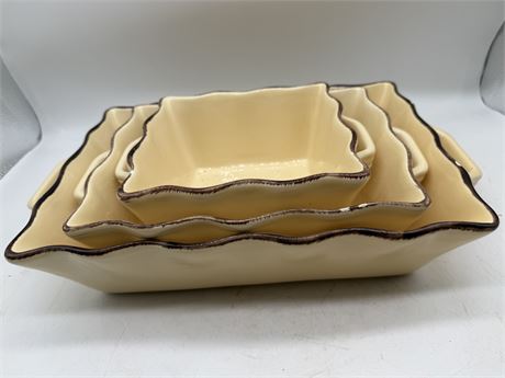 3 Nesting Rectangle Baking Dishes