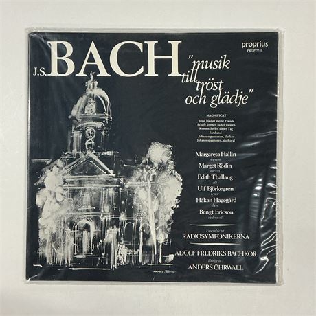 J.S. Bach Musik till tröst och glädje Sealed Vinyl Record