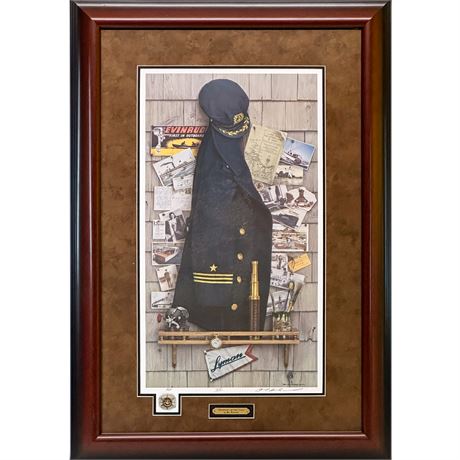 Framed Lithographic Print of "Memories of the Lake" by Artist Ben Richmond