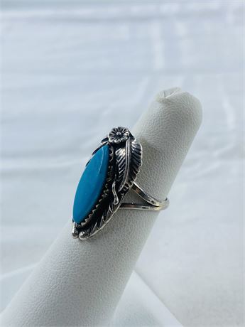 Vtg Navajo Sterling Ring Size 5