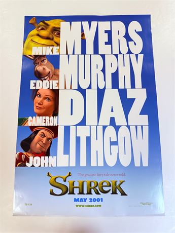 Shrek Original Rolled 27x40 Movie Poster