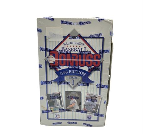 Donruss 1993 Box of Baseball Cards 36 Packs