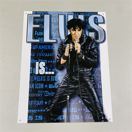 12.5x16” Elvis Presley Retro Metal Sign