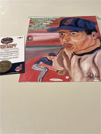 John McDonald by Omar Vizquel and American League charter member coin lot