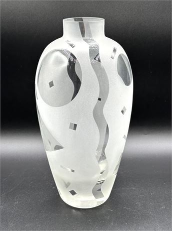 Robert McLandry Hand-Blown Vase 12" Tall