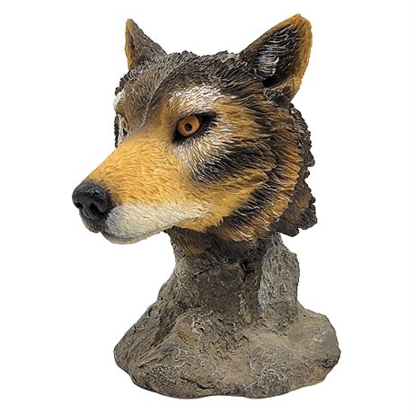 Herco Resin Wolf Bust