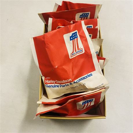 50 NOS Harley Davidson License Plate Brackets