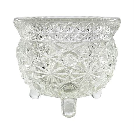 Smith Glass 'Daisy & Button Clear' Kettle Candle Holder