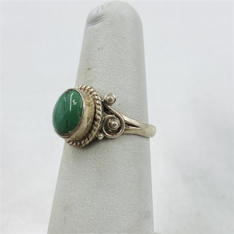 Sterling Turquoise Ring Size 6.5